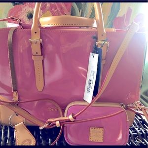 Dooney & Bourke patent leather set-Orchid